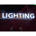 LED-Beleuchtung Gebürstet Edelstahl Kanal Brief für Outdoor-Zeichen